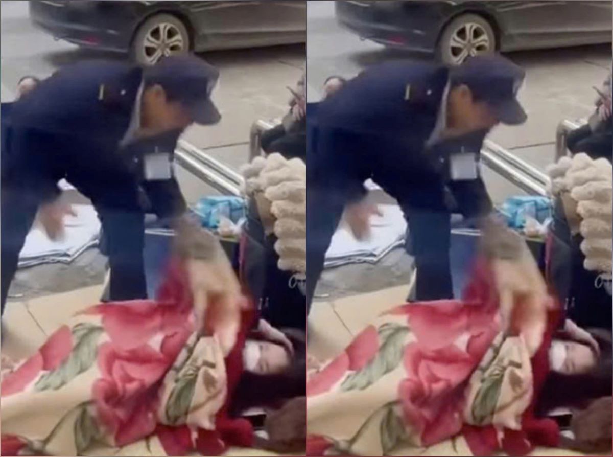 Vụ bảo vệ n&eacute;m chăn người nh&agrave; bệnh nh&acirc;n giữa trời gi&aacute; r&eacute;t: Bệnh viện Bạch Mai c&oacute; động th&aacute;i mới