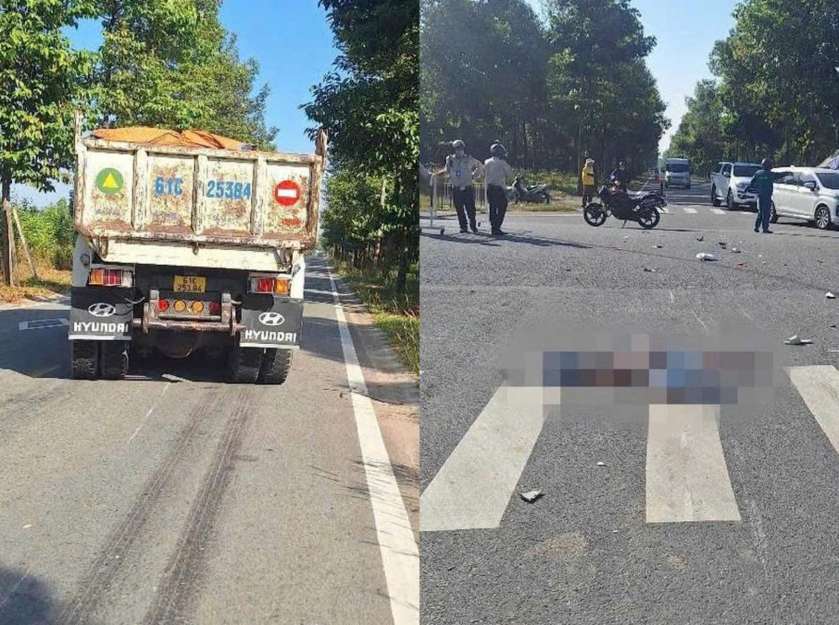 Hiện trường thương t&acirc;m vụ xe ben va chạm với xe m&aacute;y ở TPHCM: Một nữ c&ocirc;ng nh&acirc;n 25 tuổi tử vong