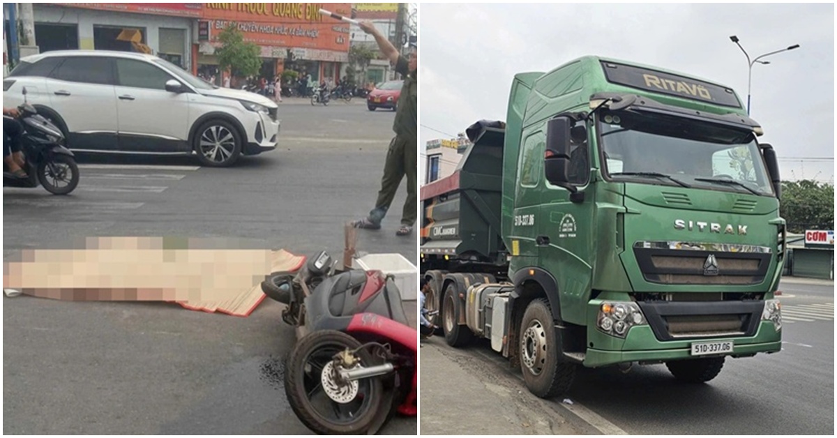 Xe ben t&ocirc;ng người phụ nữ tử vong tại chỗ rồi bỏ đi khỏi hiện trường, người d&acirc;n phải truy đuổi