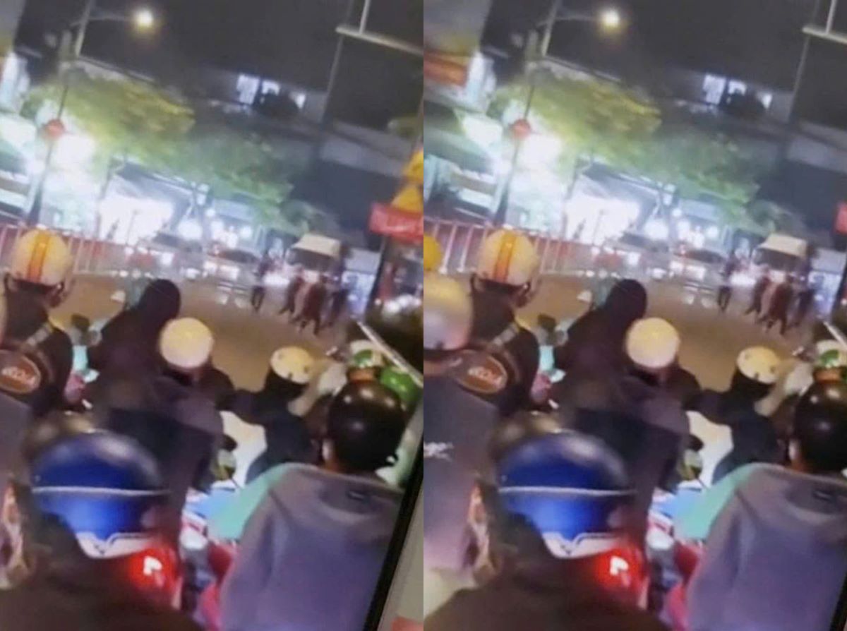 TP.HCM: Kinh ho&agrave;ng cảnh 20 người hỗn chiến, rượt đuổi n&aacute;o loạn tr&ecirc;n đường