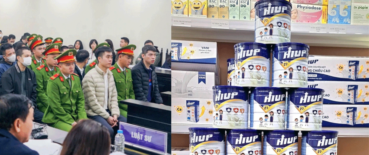 TAND TP H&agrave; Nội c&ocirc;ng bố bản &aacute;n đối với 18 bị c&aacute;o trong vụ sản xuất sữa giả Hiup tại C&ocirc;ng ty Z Holding