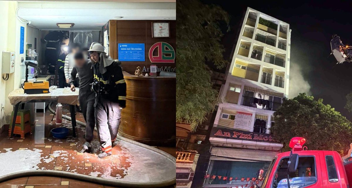 Hiện trường ch&aacute;y nh&agrave; nghỉ 8 tầng ở H&agrave; Nội, xuất hiện nghi phạm g&acirc;y &aacute;n, h&eacute; lộ nguy&ecirc;n nh&acirc;n? 