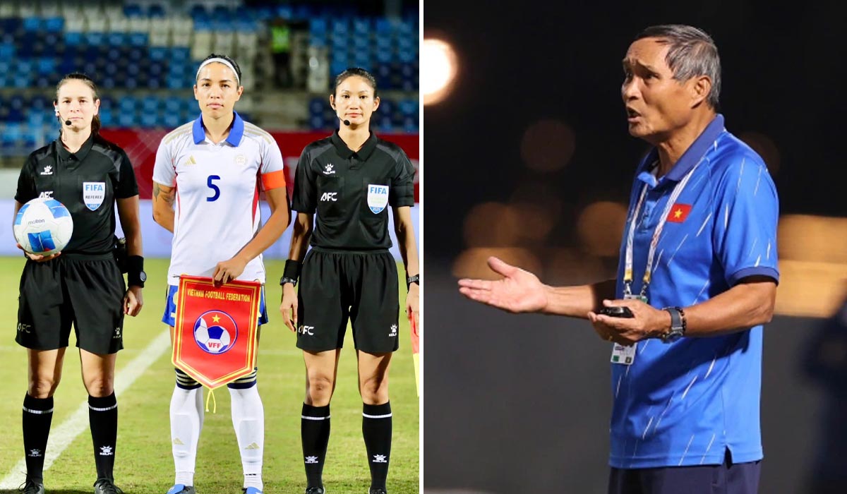 ĐT nữ Việt Nam mất oan HCV SEA Games 33, HLV Mai Đức Chung lần đầu tiết lộ về c&acirc;u n&oacute;i với trọng t&agrave;i