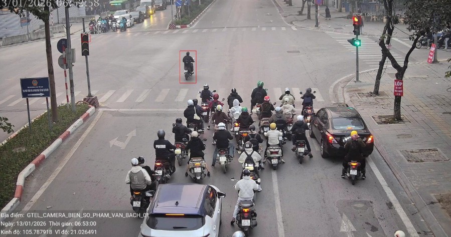 H&agrave; Nội: Danh s&aacute;ch hơn 232 trường hợp vi phạm giao th&ocirc;ng được camera AI ph&aacute;t hiện phải nộp phạt nguội