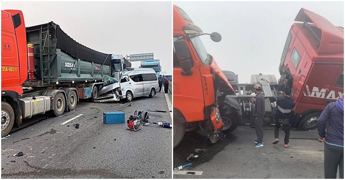 Cục CSGT th&ocirc;ng tin ch&iacute;nh thức về vụ tai nạn kinh ho&agrave;ng tr&ecirc;n cao tốc khiến 4 người chết trong t&iacute;ch tắc