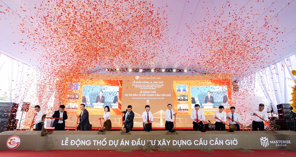 Động thổ cầu Cần Giờ: &lsquo;C&uacute; đấm th&eacute;p&rsquo; hạ tầng mở chu kỳ tăng trưởng mới cho bất động sản biển ph&iacute;a Nam TP.HCM