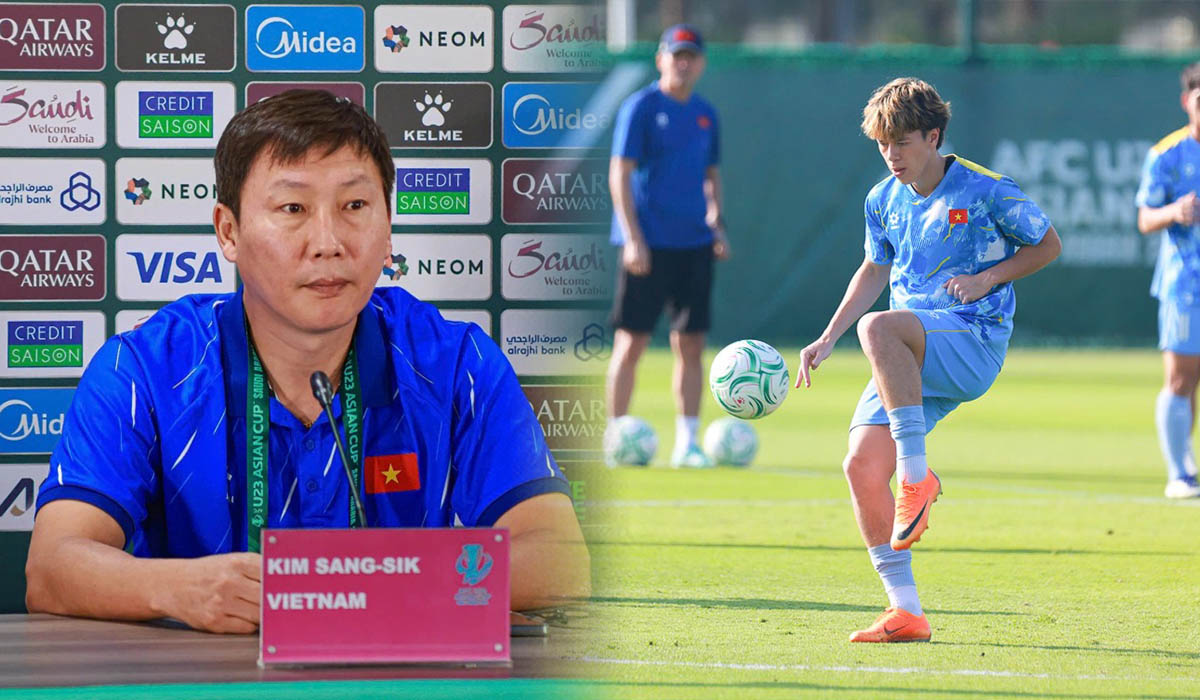 HLV Kim Sang-sik l&ecirc;n d&acirc;y c&oacute;t tinh thần cho U23 Việt Nam, Viktor Le tiết lộ điều ước ở trận gặp UAE
