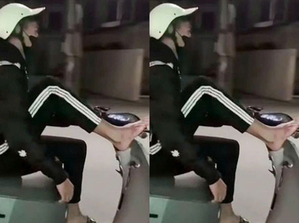 &lsquo;L&agrave;m xiếc&rsquo; tr&ecirc;n xe m&aacute;y điện bằng hai ch&acirc;n: Nam sinh lớp 11 nhận c&aacute;i kết bất ngờ