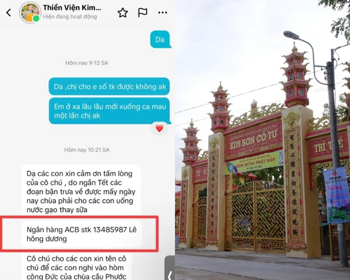 Ngọn ng&agrave;nh vụ giả mạo t&agrave;i khoản MXH \'Ch&ugrave;a Kim Sơn\' để k&ecirc;u gọi ủng hộ từ thiện g&acirc;y x&ocirc;n xao dư luận