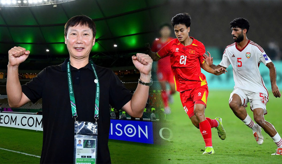 U23 Việt Nam thắng kịch t&iacute;ch UAE, thầy tr&ograve; HLV Kim Sang-sik nhận tin cực vui trước trận B&aacute;n kết