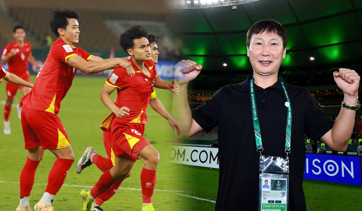 U23 Việt Nam đ&oacute;n tin cực vui từ AFC, HLV Kim Sang-sik thở ph&agrave;o trước trận B&aacute;n kết