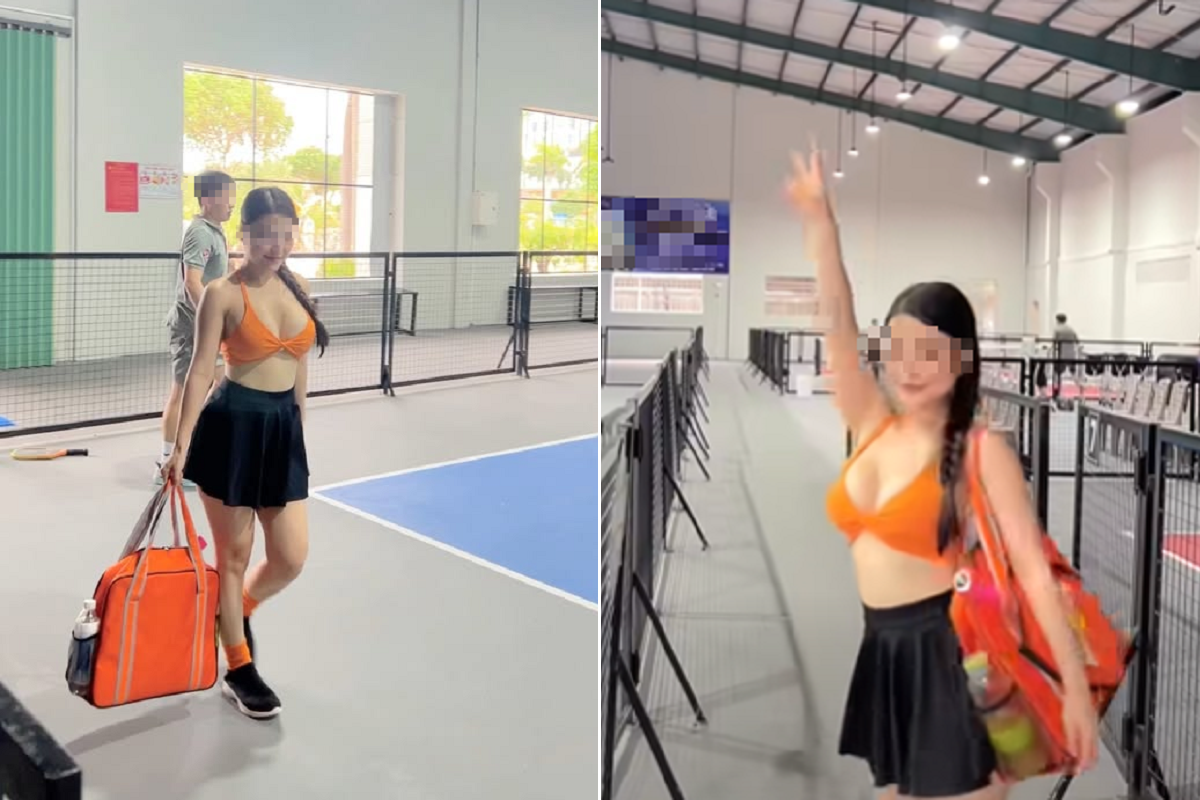 Mặc bikini khoe trọn v&ograve;ng 1 tr&ecirc;n s&acirc;n pickleball, c&ocirc; g&aacute;i c&ocirc;ng khai th&aacute;ch thức cộng đồng mạng