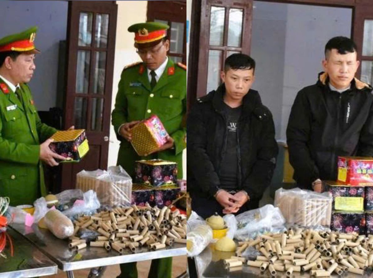 Đột k&iacute;ch &lsquo;c&ocirc;ng xưởng&rsquo; sản xuất ph&aacute;o hoa giả của 2 anh em ruột: Lộ quy tr&igrave;nh tự chế tinh vi