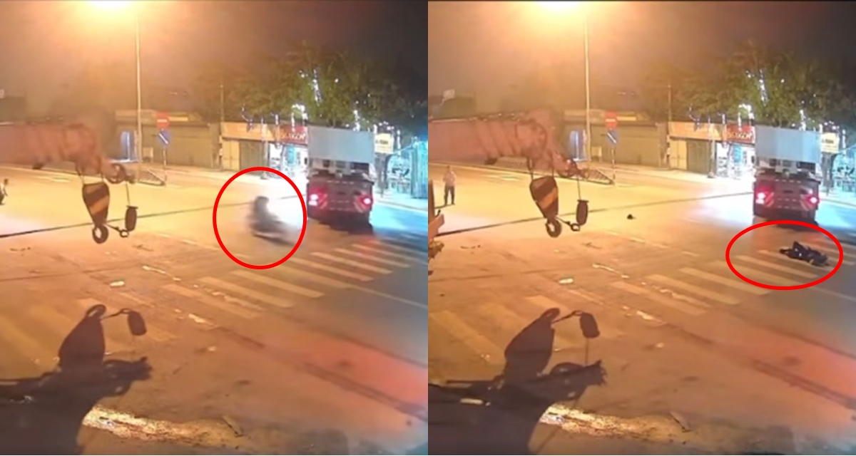 Clip 2 xe cẩu k&eacute;o nhau quay đầu, xe m&aacute;y vướng d&acirc;y bị hất tung, cảnh tượng &aacute;m ảnh khiến tất cả rụng rời