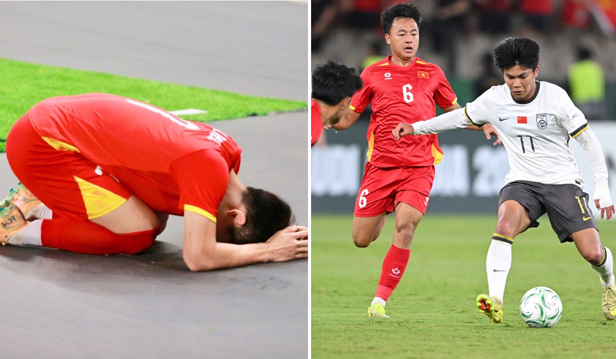 Đ&igrave;nh Bắc c&uacute;i đầu xin lỗi NHM sau trận thua của U23 Việt Nam, CĐV Trung Quốc c&oacute; phản ứng kh&oacute; tin