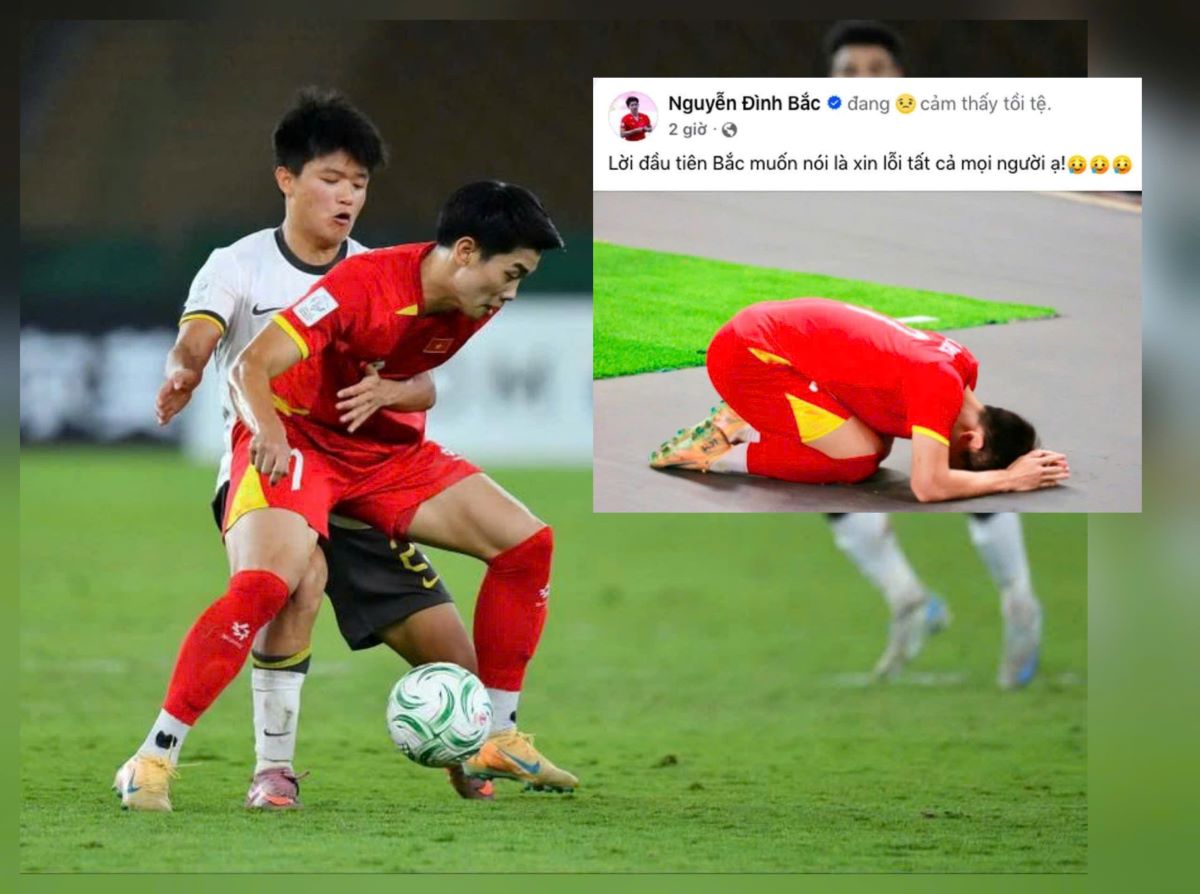 Thua b&aacute;n kết đầy tiếc nuối, tiền đạo Đ&igrave;nh Bắc gửi th&ocirc;ng điệp khẩn sau thất bại của U23 Việt Nam