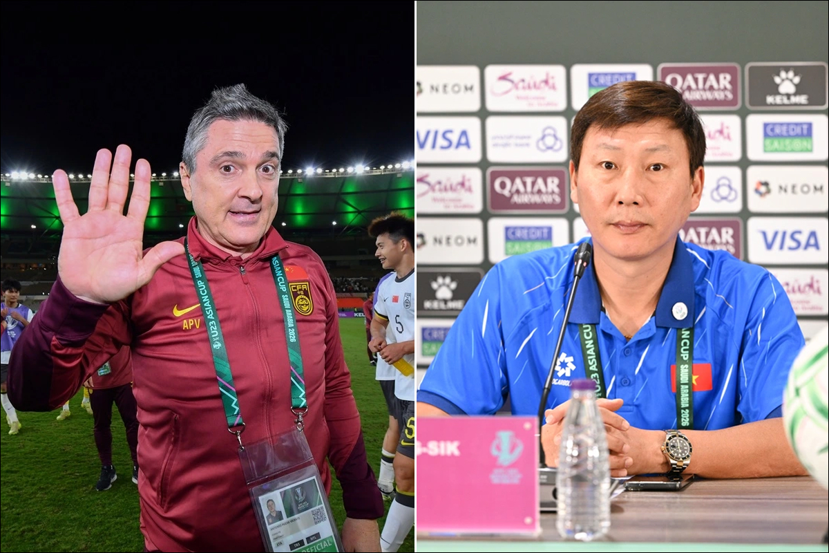 HLV U23 Trung Quốc tiết lộ l&iacute; do đ&aacute;nh bại U23 Việt Nam, HLV Kim Sang-sik \'t&acirc;m phục khẩu phục\'