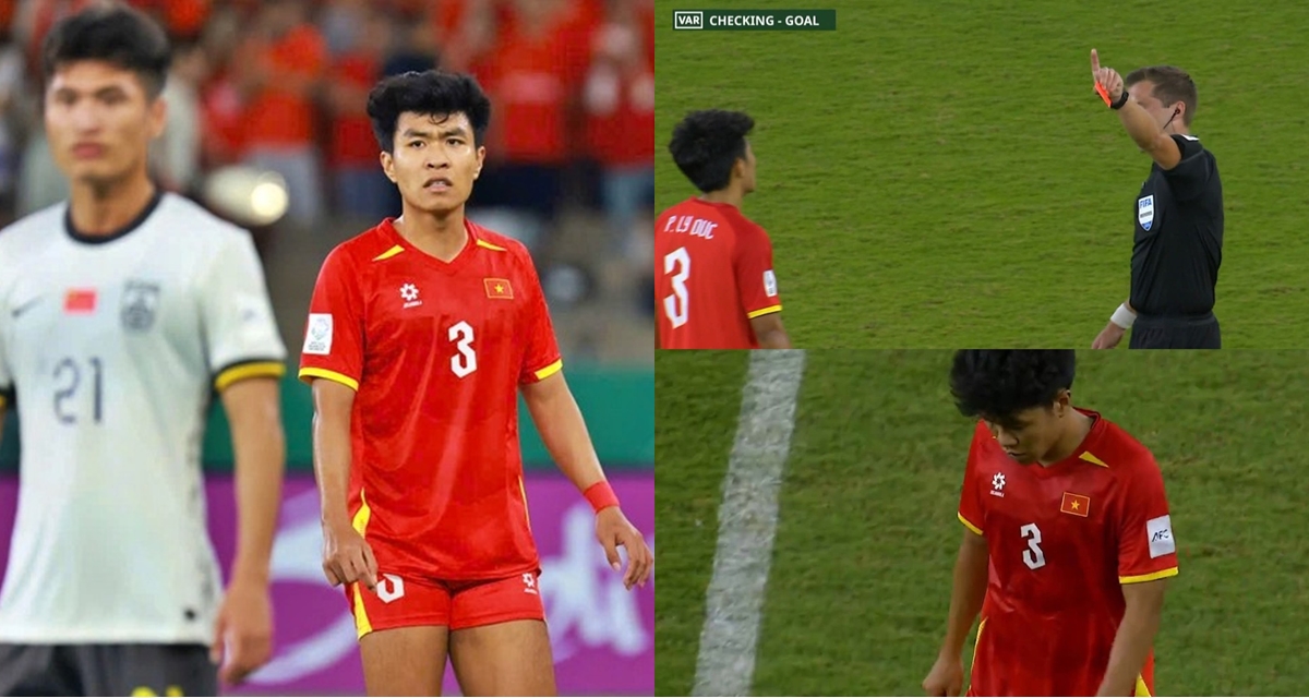 L&yacute; do L&yacute; Đức kh&ocirc;ng được x&oacute;a thẻ đỏ d&ugrave; U23 Trung Quốc kh&ocirc;ng được c&ocirc;ng nhận b&agrave;n thắng 