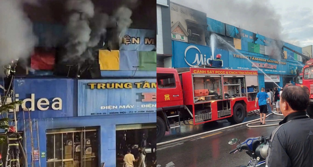 Hiện trường ch&aacute;y cửa h&agrave;ng điện m&aacute;y khiến 2 mẹ con tử vong, t&igrave;nh trạng x&oacute;t xa của người bố hiện tại?