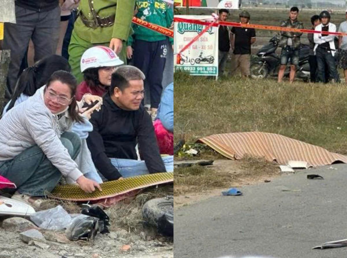 Hiện trường &aacute;m ảnh vụ tai nạn tại Huế: Xe m&aacute;y nằm ngổn ngang, hai người tử vong tại chỗ