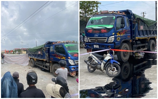 Nh&acirc;n chứng b&agrave;ng ho&agrave;ng kể lại &ocirc; t&ocirc; tải t&ocirc;ng h&agrave;ng loạt xe điện của học sinh v&agrave; xe m&aacute;y khiến 4 người thương vong