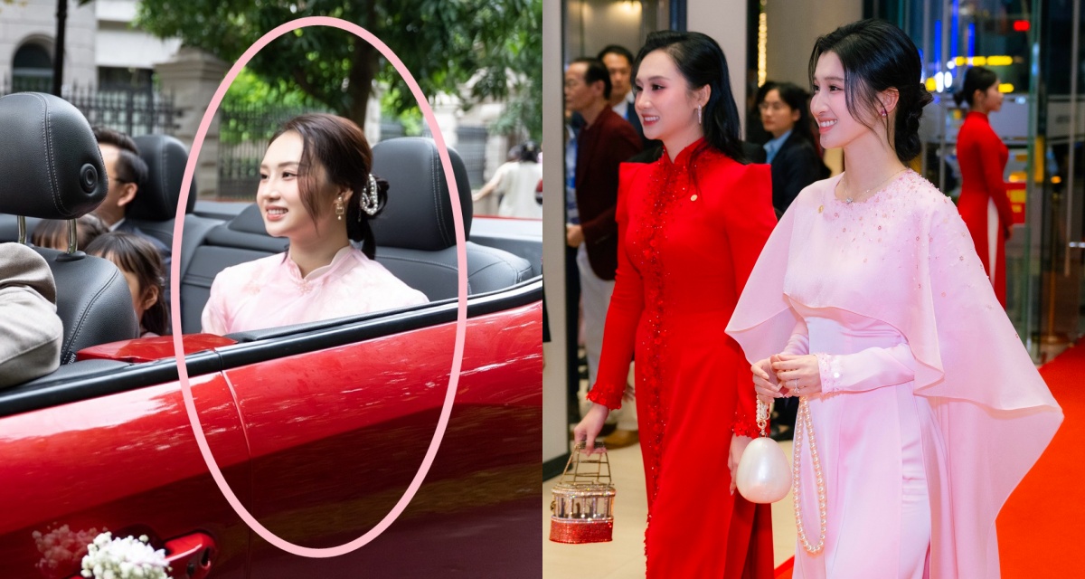 Khoảnh khắc cực hiếm trong lễ cưới Phương Nhi: Visual con d&acirc;u cả nh&agrave; tỷ ph&uacute;, h&eacute; lộ mối quan hệ chị em d&acirc;u