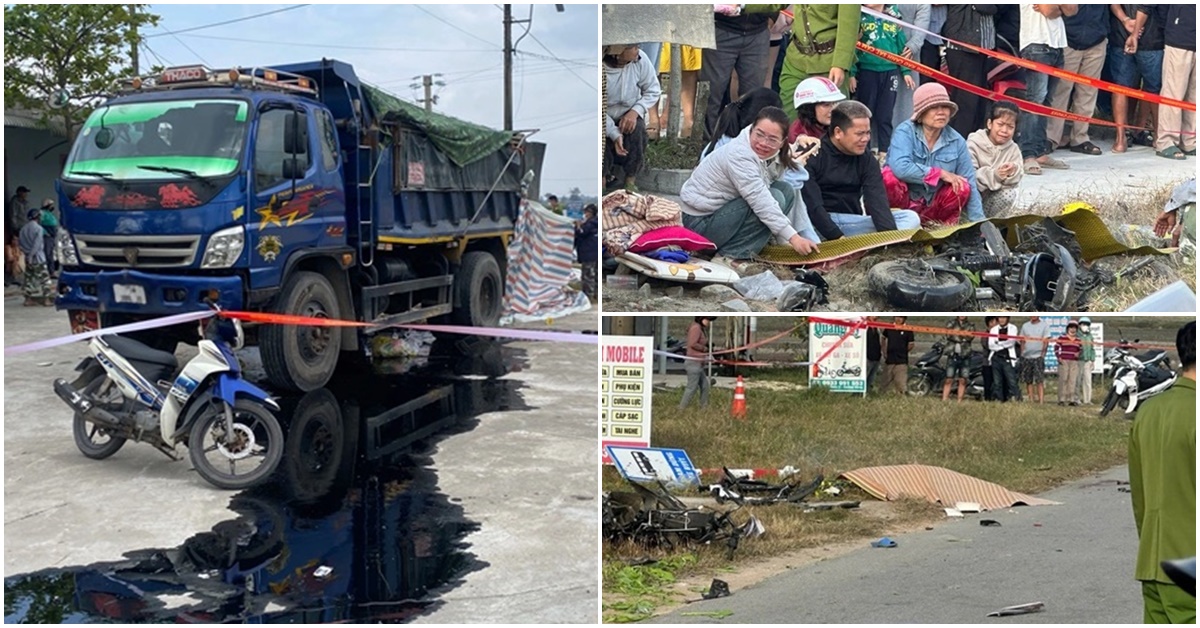 L&atilde;nh đạo TP Huế chỉ đạo n&oacute;ng vụ tai nạn giữa xe tải v&agrave; nhiều xe đạp điện khiến 2 người chết, 2 người bị thương
