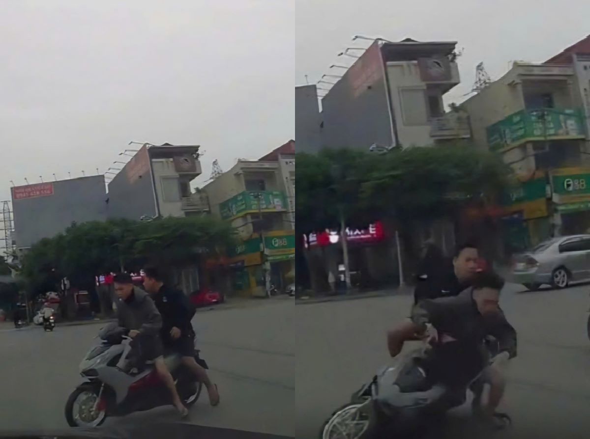 Ph&uacute; Thọ: Mải trốn CSGT sau khi vượt đ&egrave;n đỏ, hai thanh ni&ecirc;n &lsquo;đầu trần&rsquo; ng&atilde; s&otilde;ng so&agrave;i trước mũi &ocirc; t&ocirc;