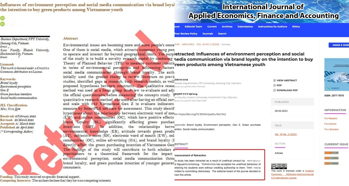 Hai giảng vi&ecirc;n Việt Nam bị tố \'cướp c&ocirc;ng\' nghi&ecirc;n cứu của sinh vi&ecirc;n, nh&agrave; trường h&eacute; lộ c&aacute;ch xử l&yacute;