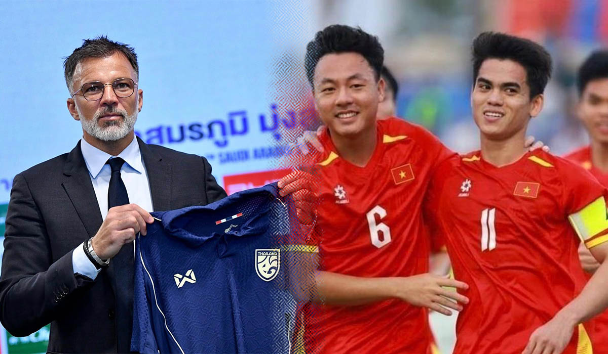 U23 Việt Nam nhận \'g&aacute;o nước lạnh\', HLV Th&aacute;i Lan khiến CĐM \'dậy s&oacute;ng\' sau ph&aacute;t biểu g&acirc;y tranh c&atilde;i