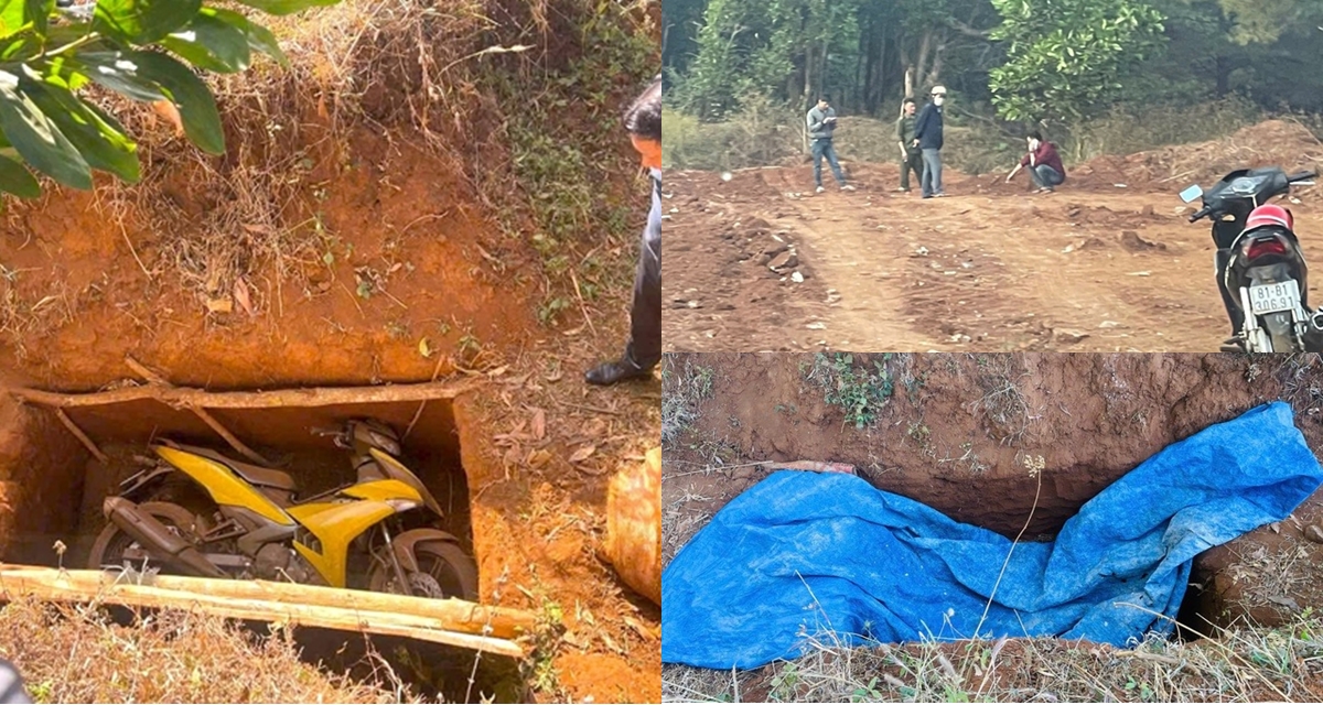 Dấu hiệu bất thường nơi 2 t&ecirc;n cướp ng&acirc;n h&agrave;ng ở Gia Lai ch&ocirc;n xe m&aacute;y, c&ocirc;ng an khoanh v&ugrave;ng đối tượng