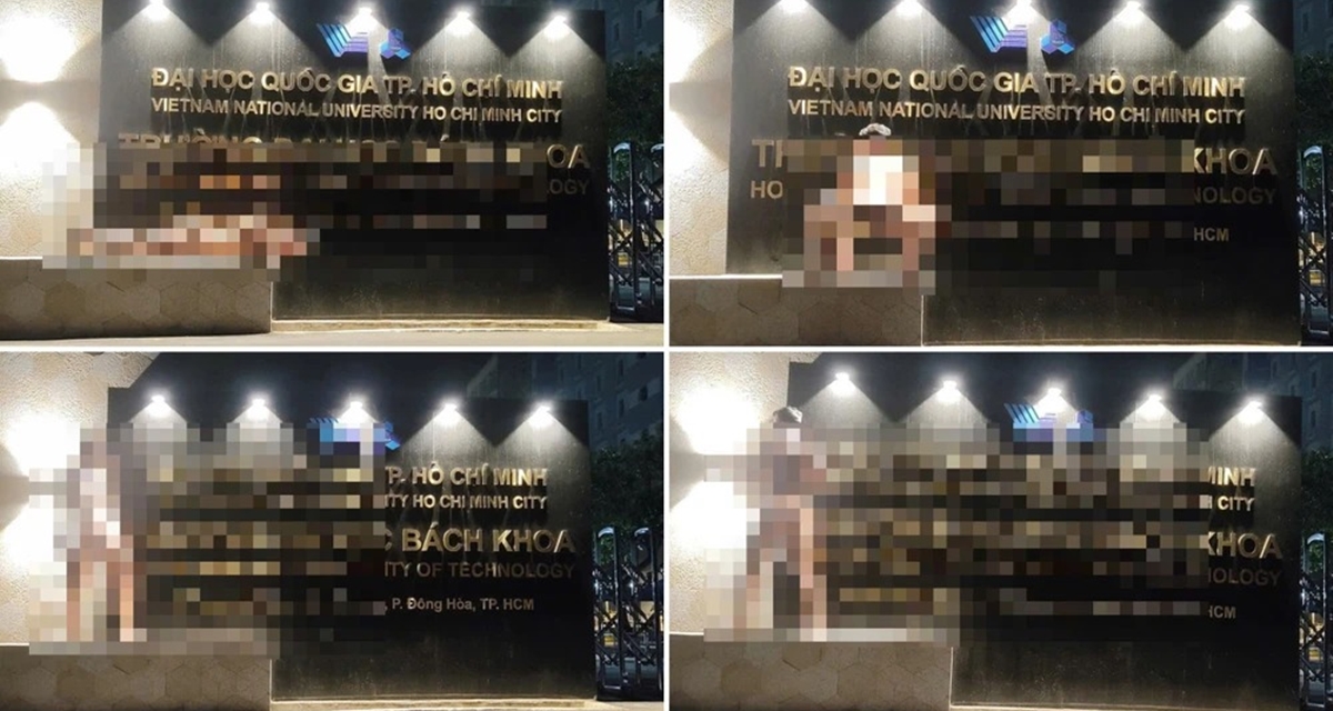 Cơ quan chức năng l&ecirc;n tiếng về thanh ni&ecirc;n c&oacute; h&agrave;nh vi phản cảm trước cổng trường Đại học B&aacute;ch Khoa