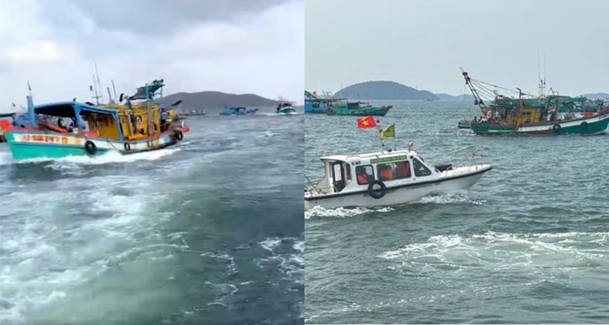 Cơ quan chức năng chỉ đạo vụ cả trăm t&agrave;u c&aacute; &lsquo;3 kh&ocirc;ng&rsquo; chống đối, qu&acirc;y lực lượng chức năng ở An Giang