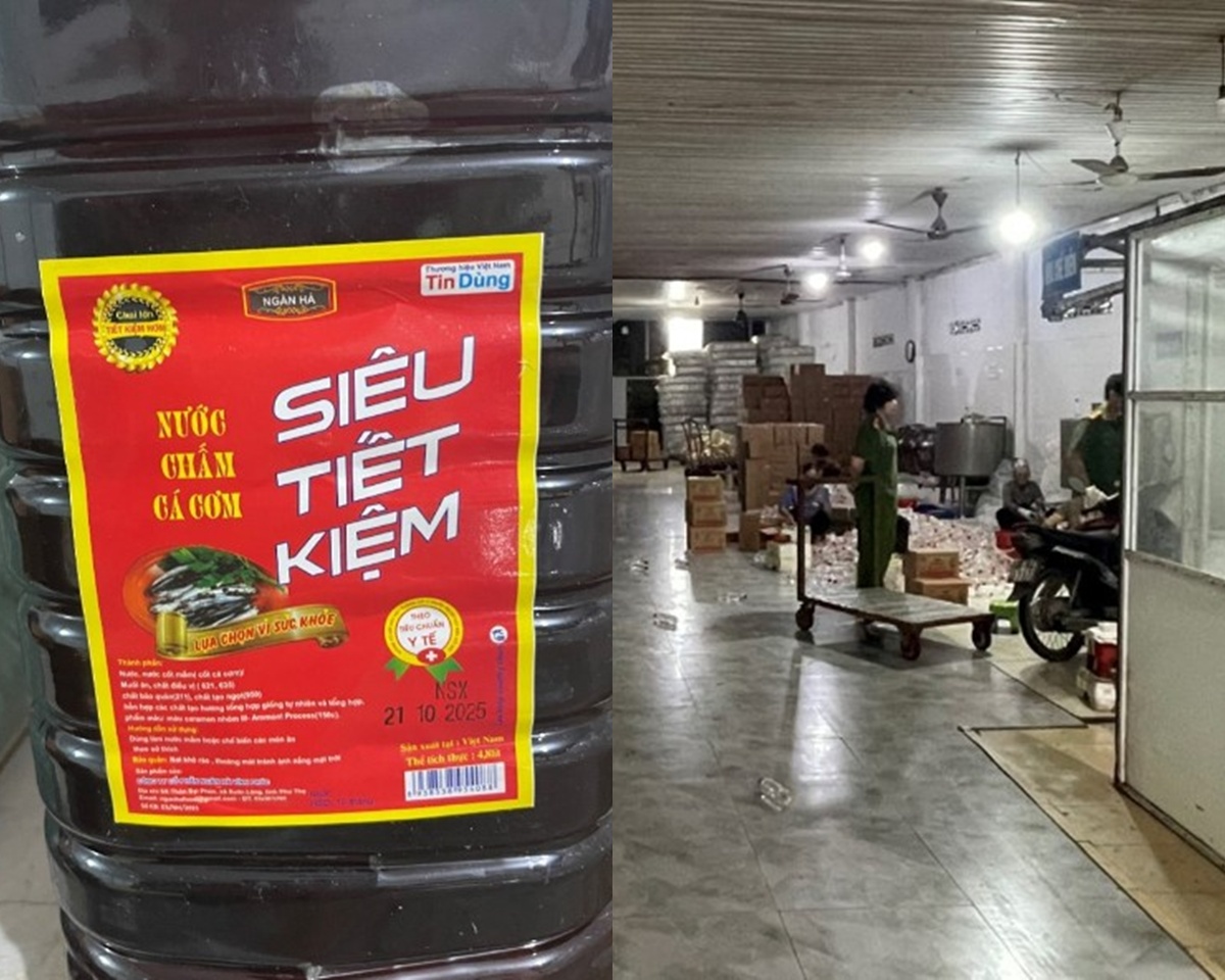 Nguy&ecirc;n liệu rẻ, lợi nhuận cao: Gi&aacute;m đốc c&ocirc;ng ty sản xuất hơn 2000 chai tương ớt, nước mắm giả bị bắt