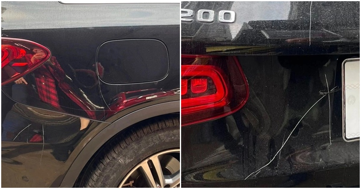 C&agrave;o xước, ph&aacute; hoại Mercedes GLC 200 v&igrave; đỗ trước cửa: L&ograve;ng đường bao giờ th&agrave;nh t&agrave;i sản ri&ecirc;ng?