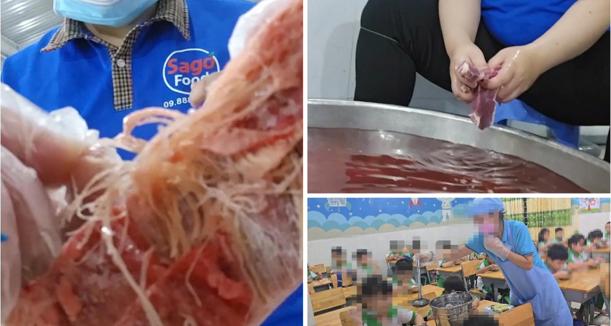 TP.HCM khẩn trương v&agrave;o cuộc: Nghi vấn đưa &lsquo;thịt hết hạn&rsquo; v&agrave;o suất ăn học đường