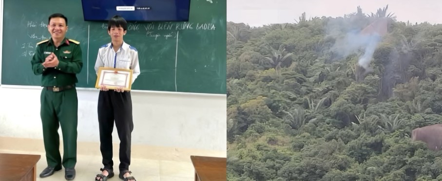 Vụ m&aacute;y bay qu&acirc;n sự rơi ở Đắk Lắk: Khen thưởng ch&aacute;u b&eacute; lớp 11 kịp thời cứu phi c&ocirc;ng bị thương