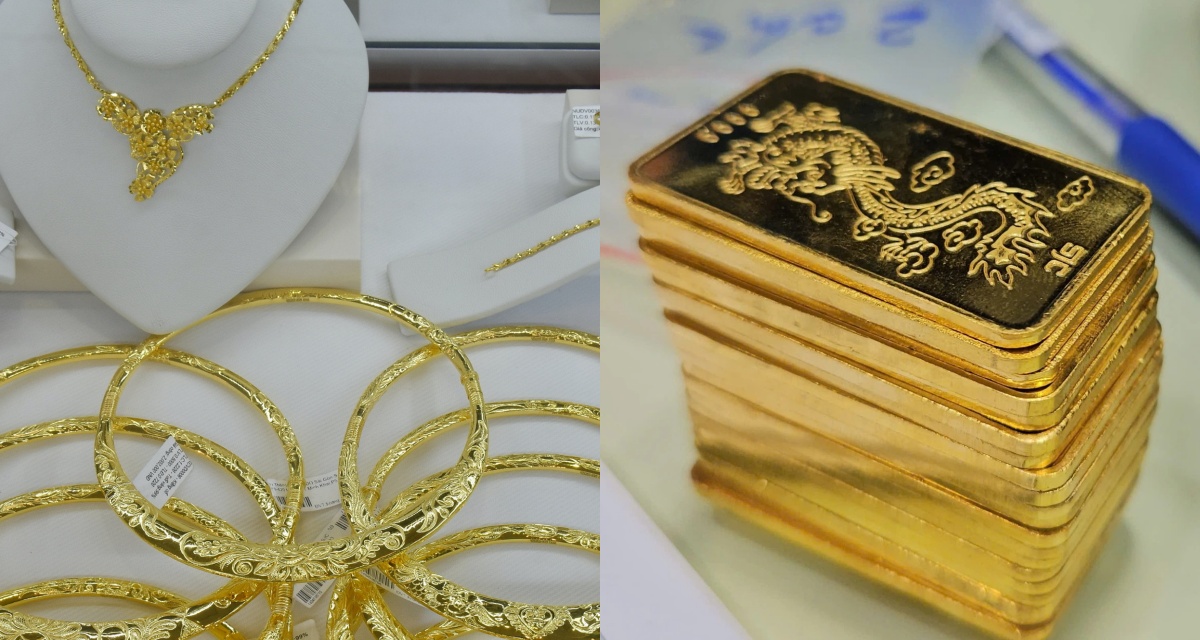 Gi&aacute; v&agrave;ng chốt phi&ecirc;n 28/1 biến động mạnh, thị trường ghi nhận t&iacute;n hiệu lạ khi v&agrave;ng trong nước li&ecirc;n tục &aacute;p s&aacute;t đỉnh 