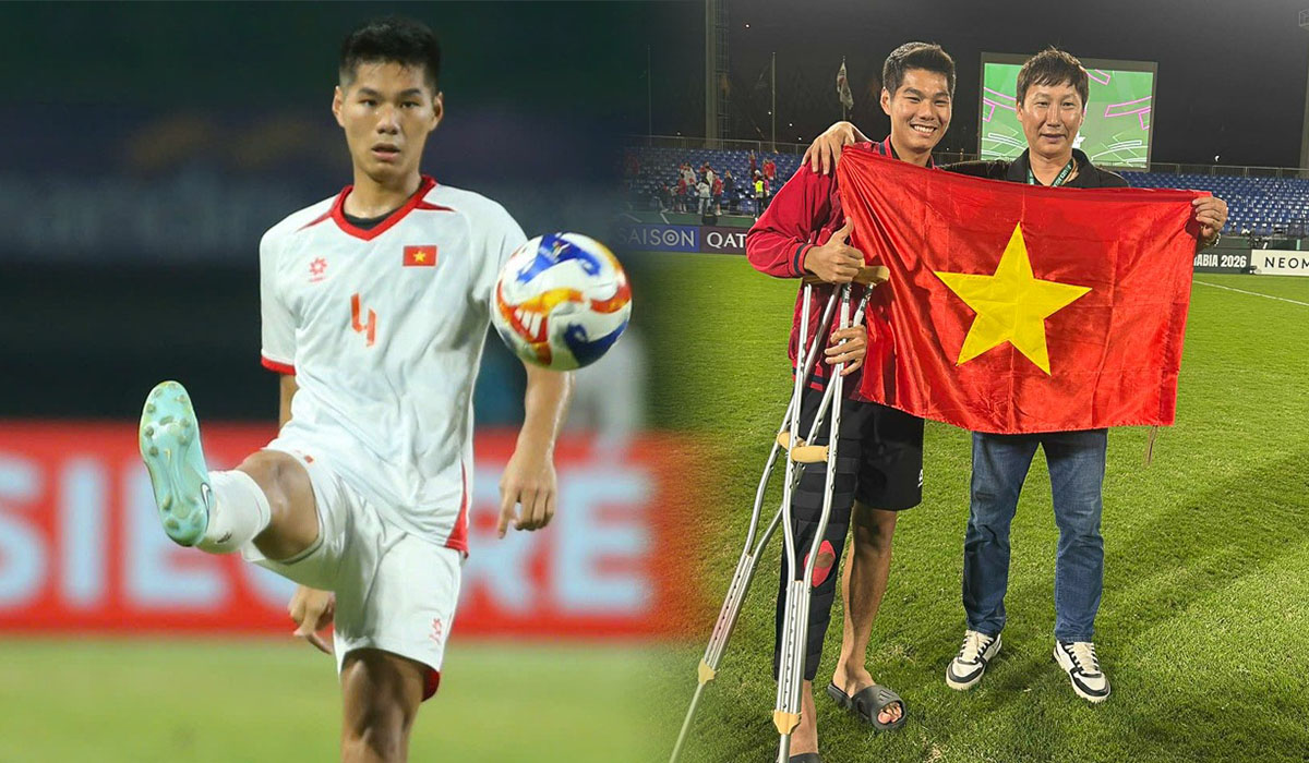 Hiểu Minh b&aacute;o tin cực vui cho HLV Kim Sang-sik, x&aacute;c định thời điểm trụ cột U23 Việt Nam trở lại