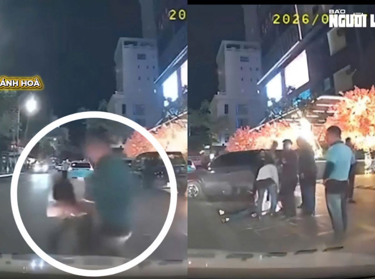 Camera phơi b&agrave;y cảnh x&ocirc; x&aacute;t ở trung t&acirc;m thương mại, một người đ&agrave;n &ocirc;ng bị đấm gục giữa đường