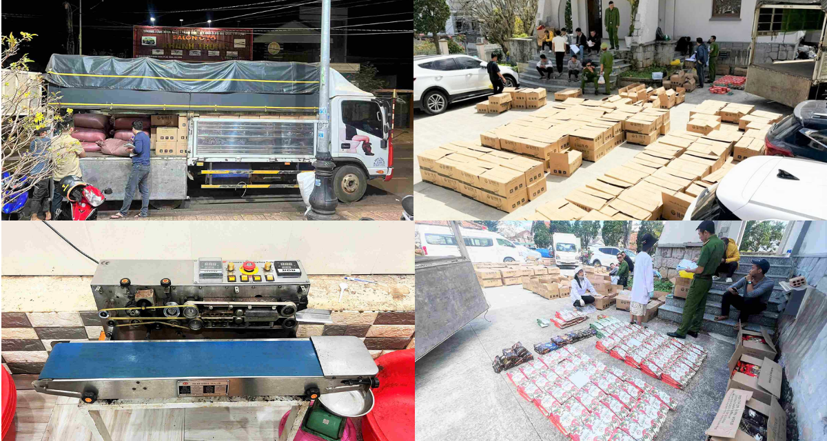 L&acirc;m Đồng: B&oacute;c trần cơ sở bị t&igrave;nh nghi sản xuất c&agrave; ph&ecirc; giả, hơn 7 tấn su&yacute;t đến tay người d&ugrave;ng