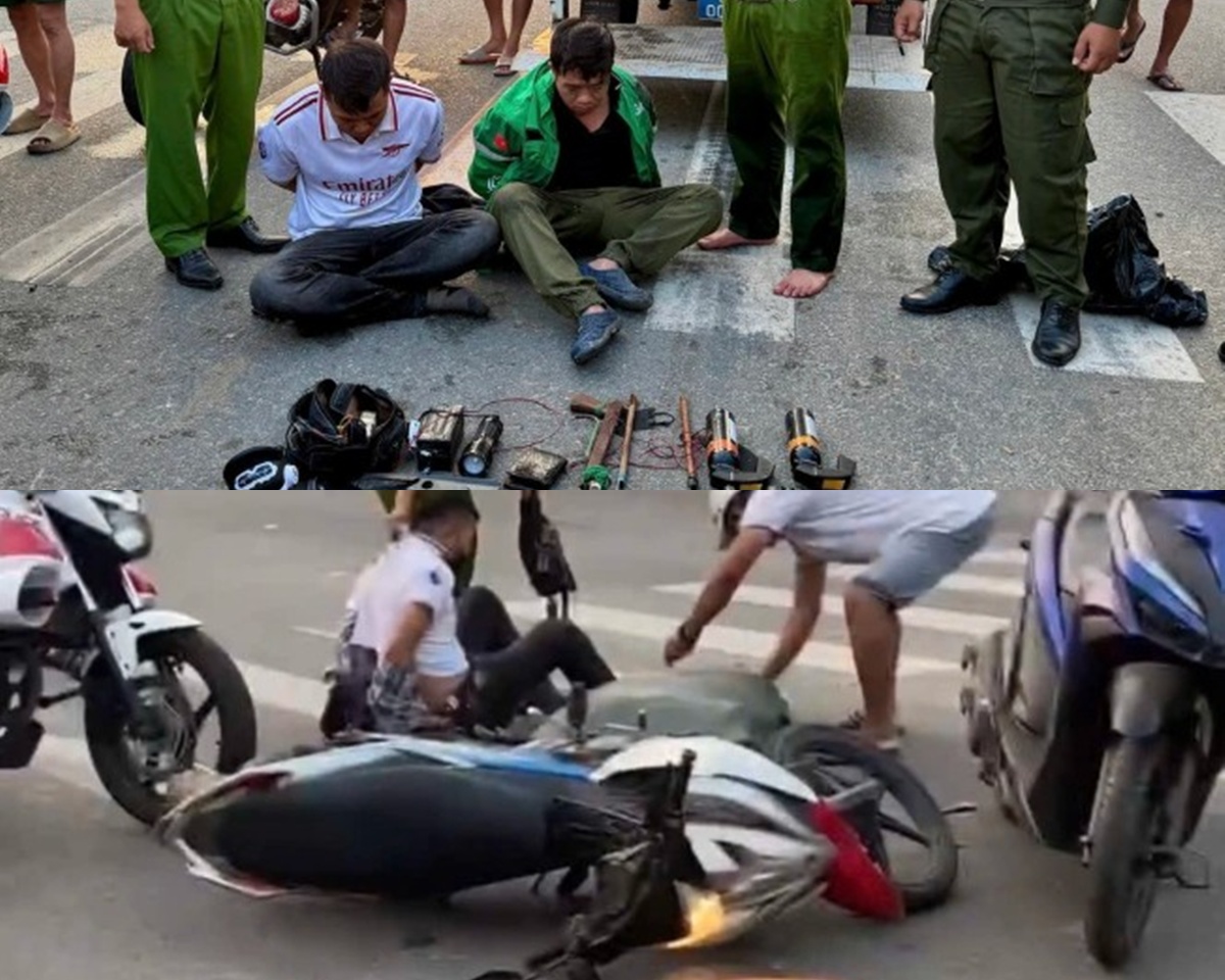 TP.HCM: Nghẹt thở gi&acirc;y ph&uacute;t khống chế 2 thanh ni&ecirc;n trộm ch&oacute;, \'cả gan\' xịt hơi cay v&agrave;o C&ocirc;ng an