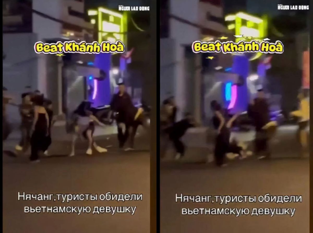 Chấn động clip nh&oacute;m người Việt d&ugrave;ng hung kh&iacute; tấn c&ocirc;ng du kh&aacute;ch nước ngo&agrave;i tại Nha Trang