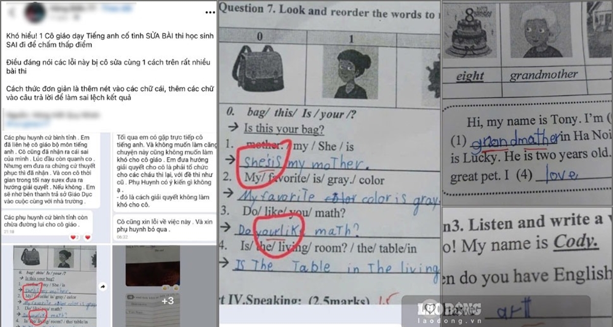 Trường đưa ra 2 quyết định n&oacute;ng sau vụ gi&aacute;o vi&ecirc;n sửa b&agrave;i thi đ&uacute;ng th&agrave;nh sai để &lsquo;d&igrave;m&rsquo; điểm học sinh