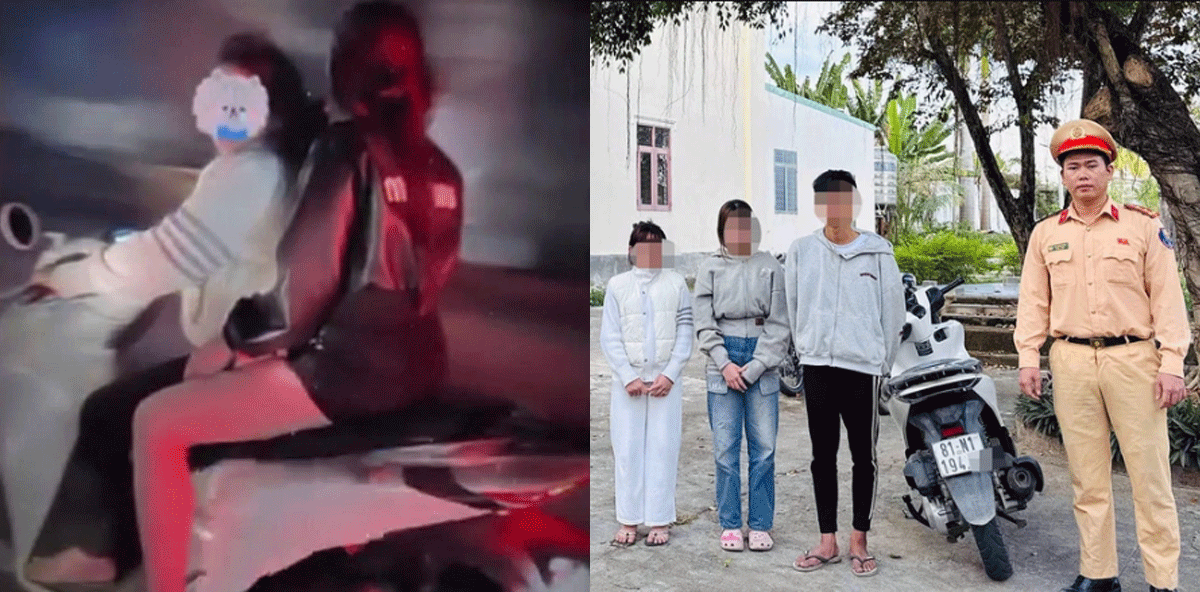 Phụ huynh nhận mức phạt &lsquo;đắng&rsquo; khi 2 thiếu nữ 14 tuổi đăng clip kh&ocirc;ng đội mũ, l&aacute;i tốc độ cao l&ecirc;n MXH