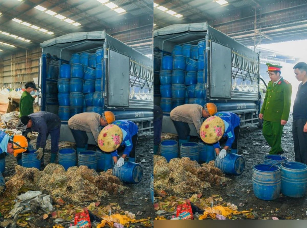 Kinh ho&agrave;ng hơn 5 tấn gi&aacute; đỗ ng&acirc;m h&oacute;a chất &lsquo;nước kẹo&rsquo; ở Hải Ph&ograve;ng, lộ quy tr&igrave;nh sản xuất g&acirc;y sốc