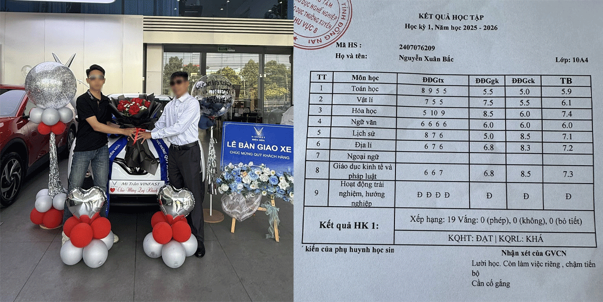 Thực hư vụ bố tặng xe &ocirc; t&ocirc; cho con trai chưa đủ 18 tuổi đạt loạt kh&aacute;, bị c&ocirc; gi&aacute;o nhận x&eacute;t &lsquo;lười học&rsquo;