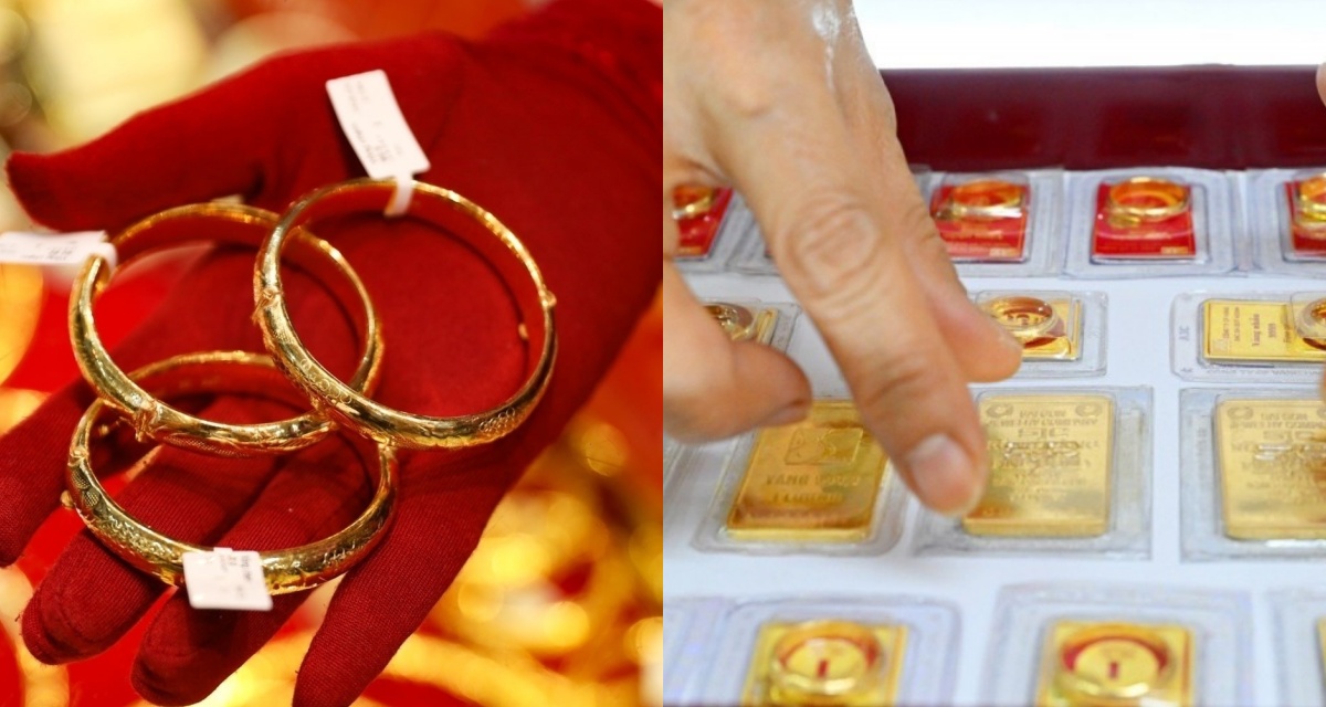 Gi&aacute; v&agrave;ng chiều 3/2 biến động dữ dội: SJC vọt h&agrave;ng chục triệu, thị trường trong nước theo s&aacute;t s&oacute;ng thế giới