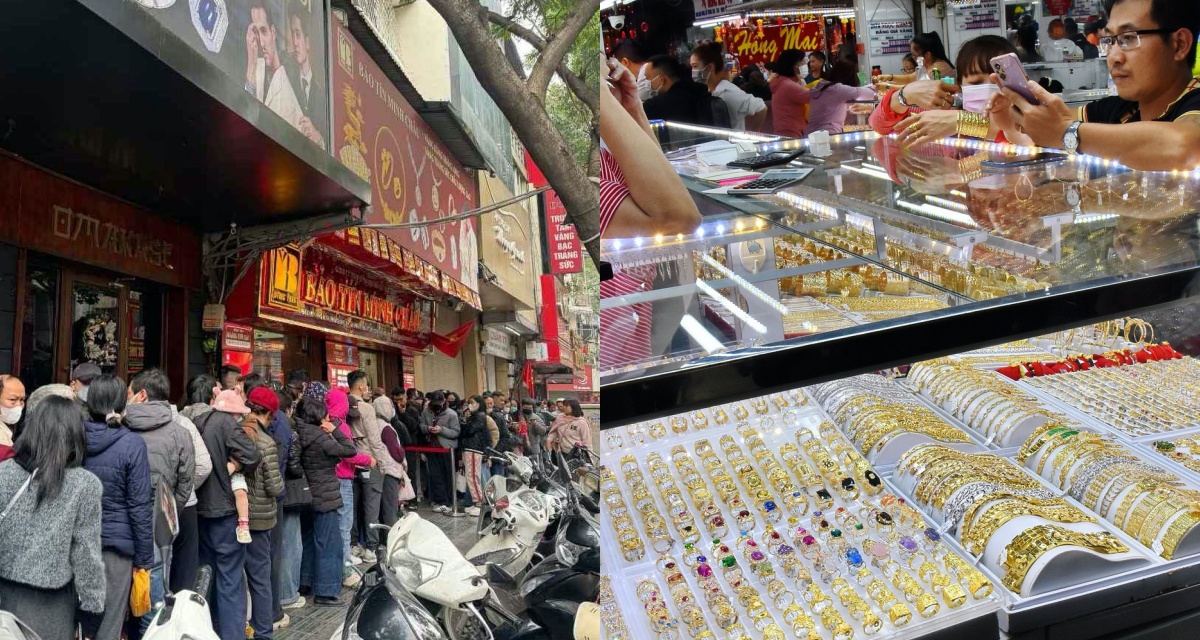 Gi&aacute; v&agrave;ng nhẫn bật tăng giữa biến động, người d&acirc;n xếp h&agrave;ng mua v&agrave;ng nhưng phải chờ giao cả th&aacute;ng v&igrave; khan hiếm nguồn cung