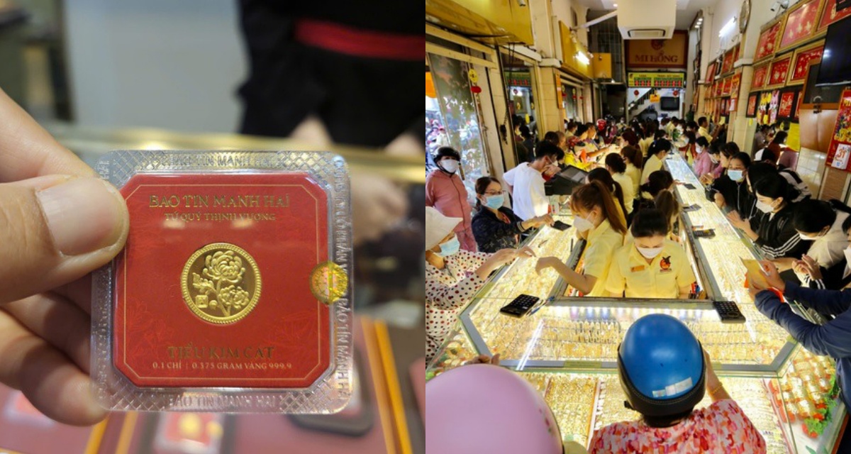 Gi&aacute; v&agrave;ng đảo chiều li&ecirc;n tục, thị trường v&agrave;ng TPHCM xuất hiện cảnh mua-b&aacute;n đặc biệt, người d&acirc;n chấp nhận chờ đợi